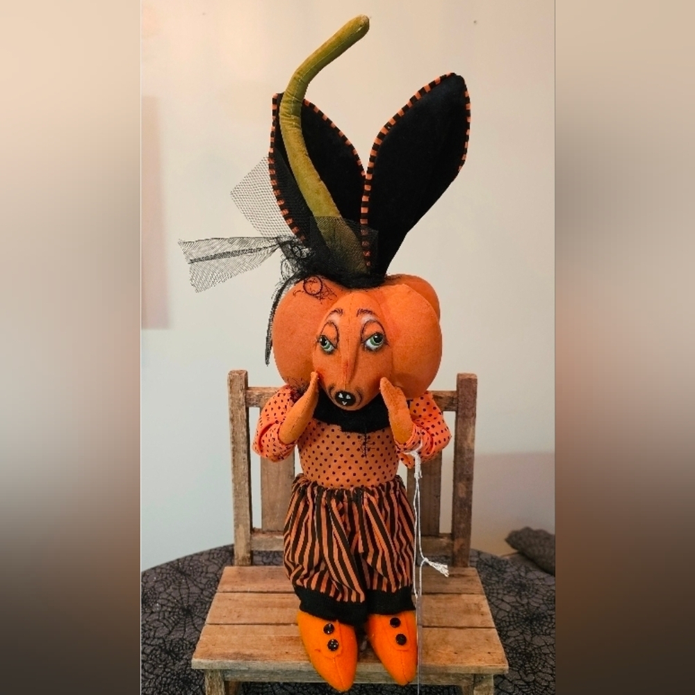 Paxtyn Pumpkin Gathered Traditions Joe Spencer Halloween Art Doll Halloween